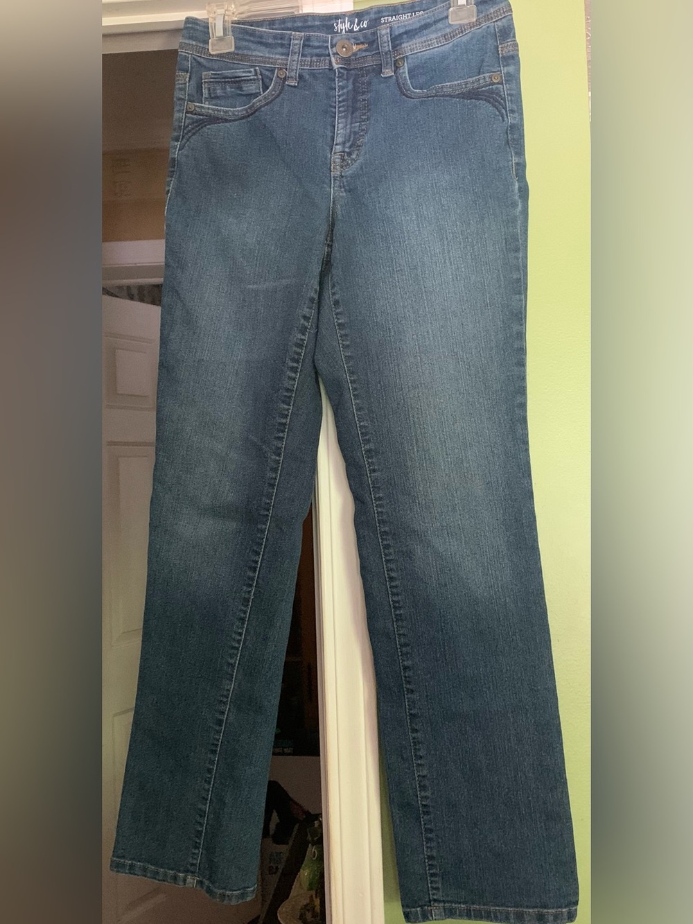 Style & Co. Women's Straight-Leg Jeans in Blue
